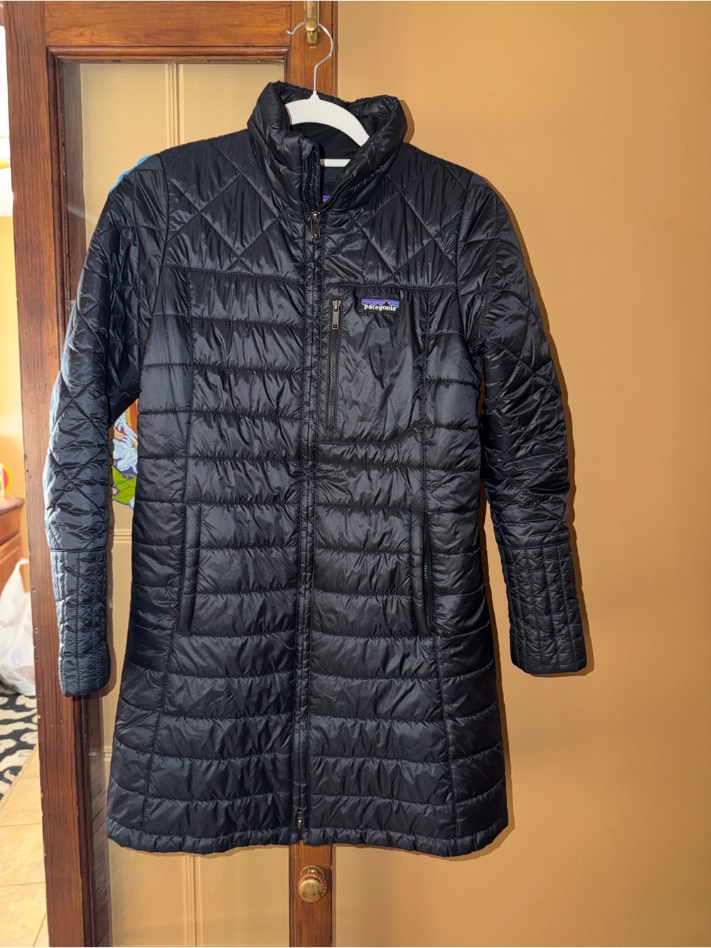 Patagonia Black Quilted Long Puffer Jacket